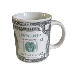 100 Dollar Bill Coffee Mug It's all about the Benjamins